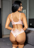 Brazilian Romantic non Padded Mesh and Lace Lingerie Set